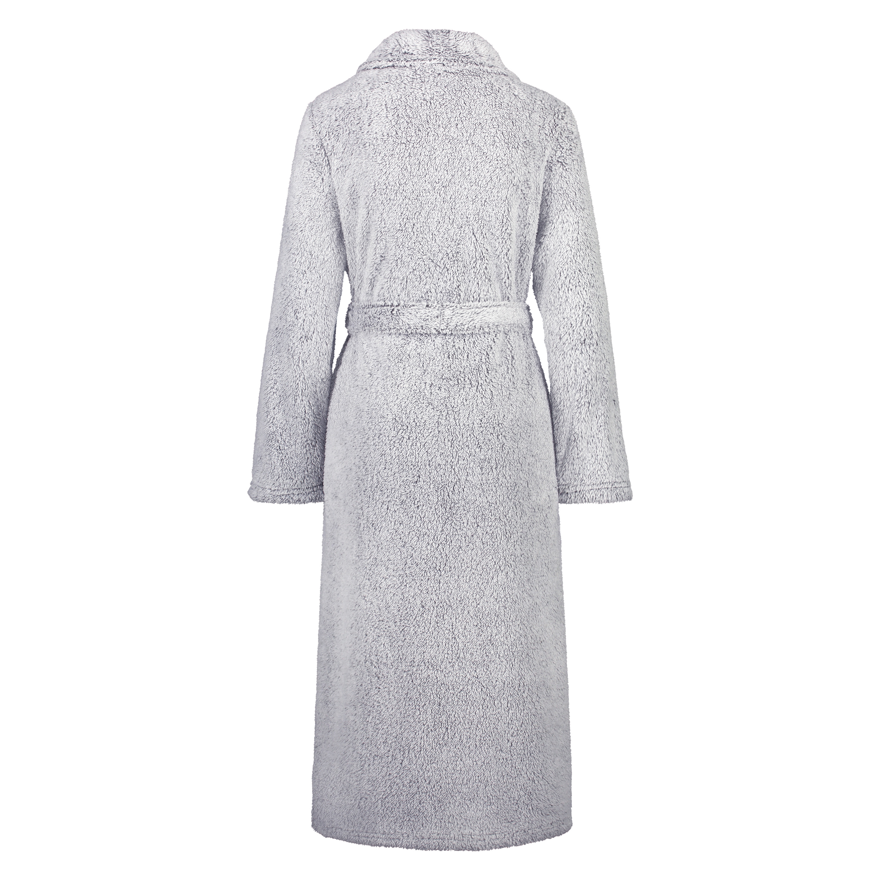 Fleece Bathrobe, Grey, main