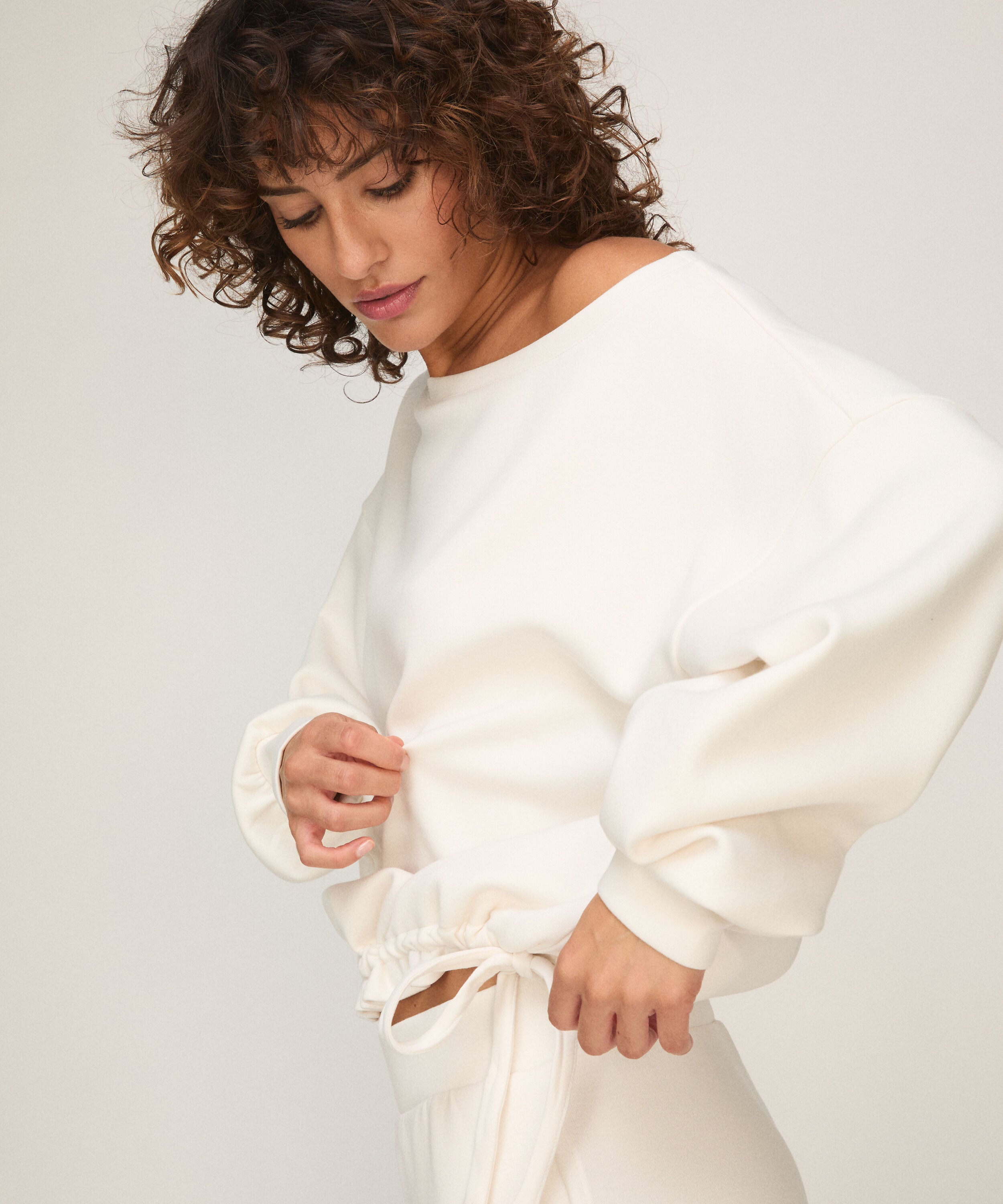 Top Viscose Boatneck, White Top Viscose Boatneck, White