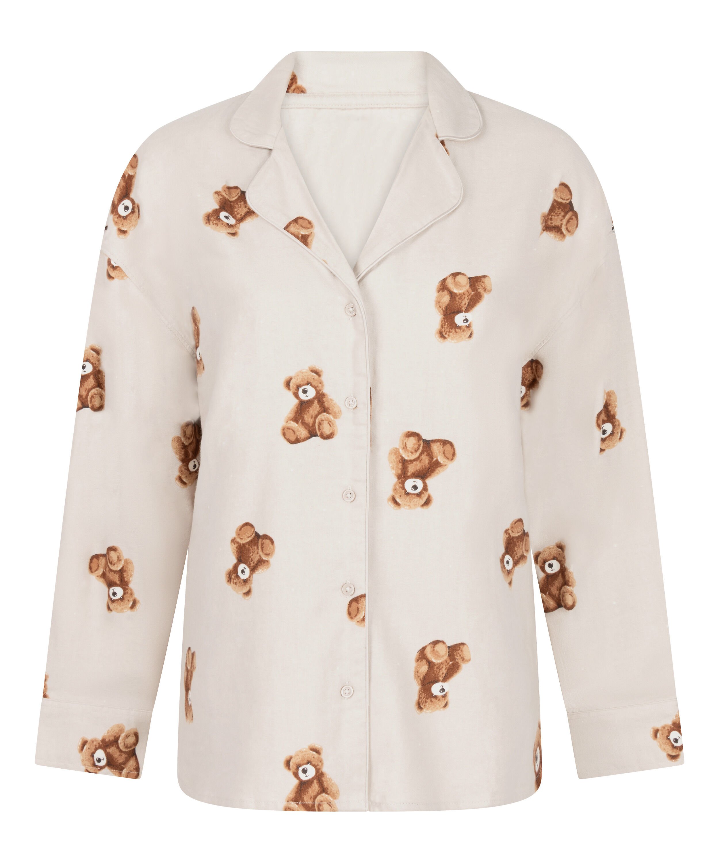 Jacket Flannel Twill Bear, Beige