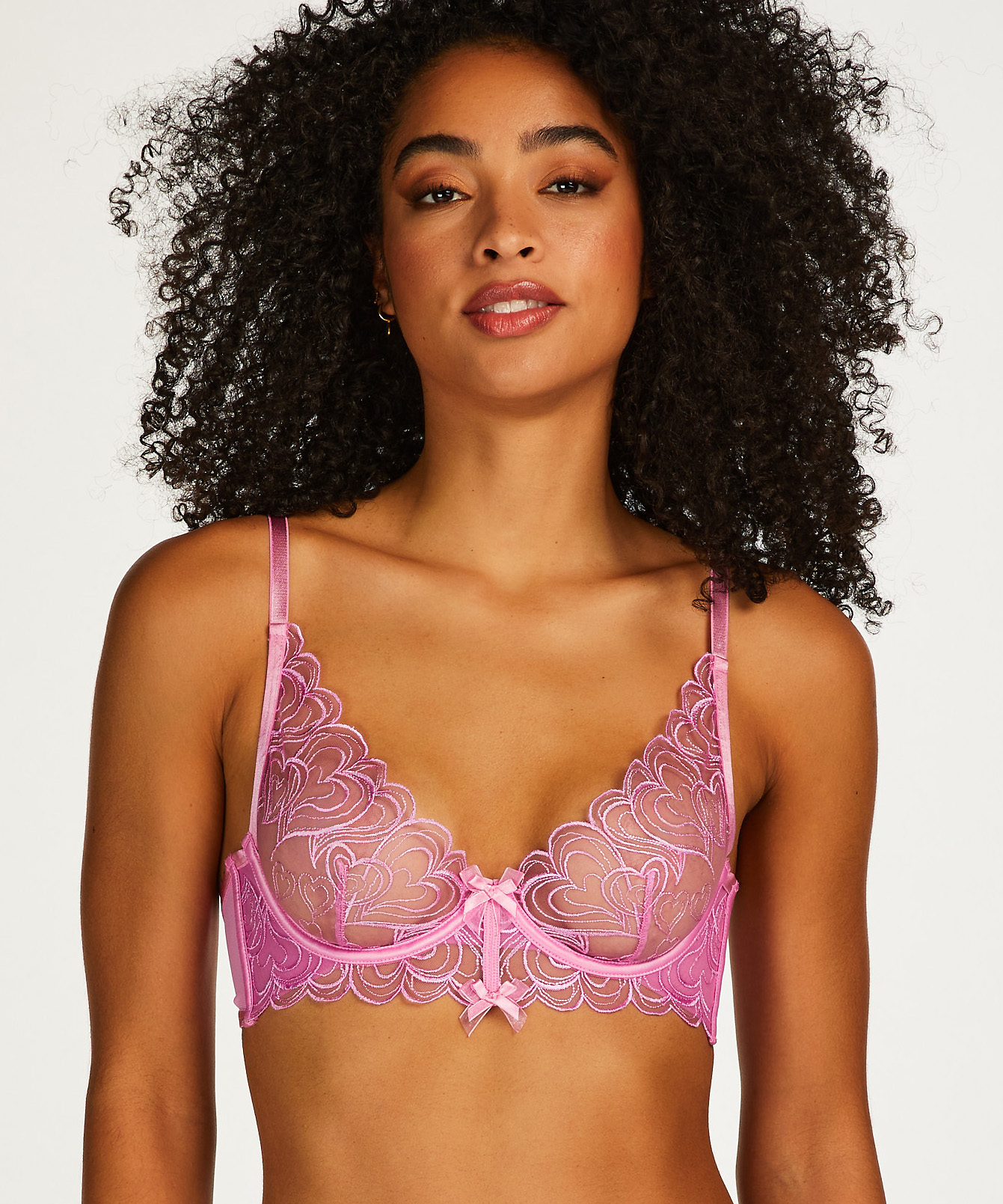 Esme Non-Padded Underwired Bra, Pink, main