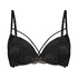 Bijou Padded Maximiser Underwired Bra, Black