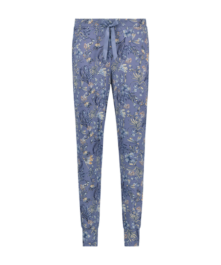 Tall Ditzy Floral pyjama bottoms, Blue