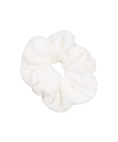 Headband and Scrunchie, White