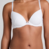 Pointelle Padded Underwired Bra, White