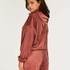 Velours top, Brown