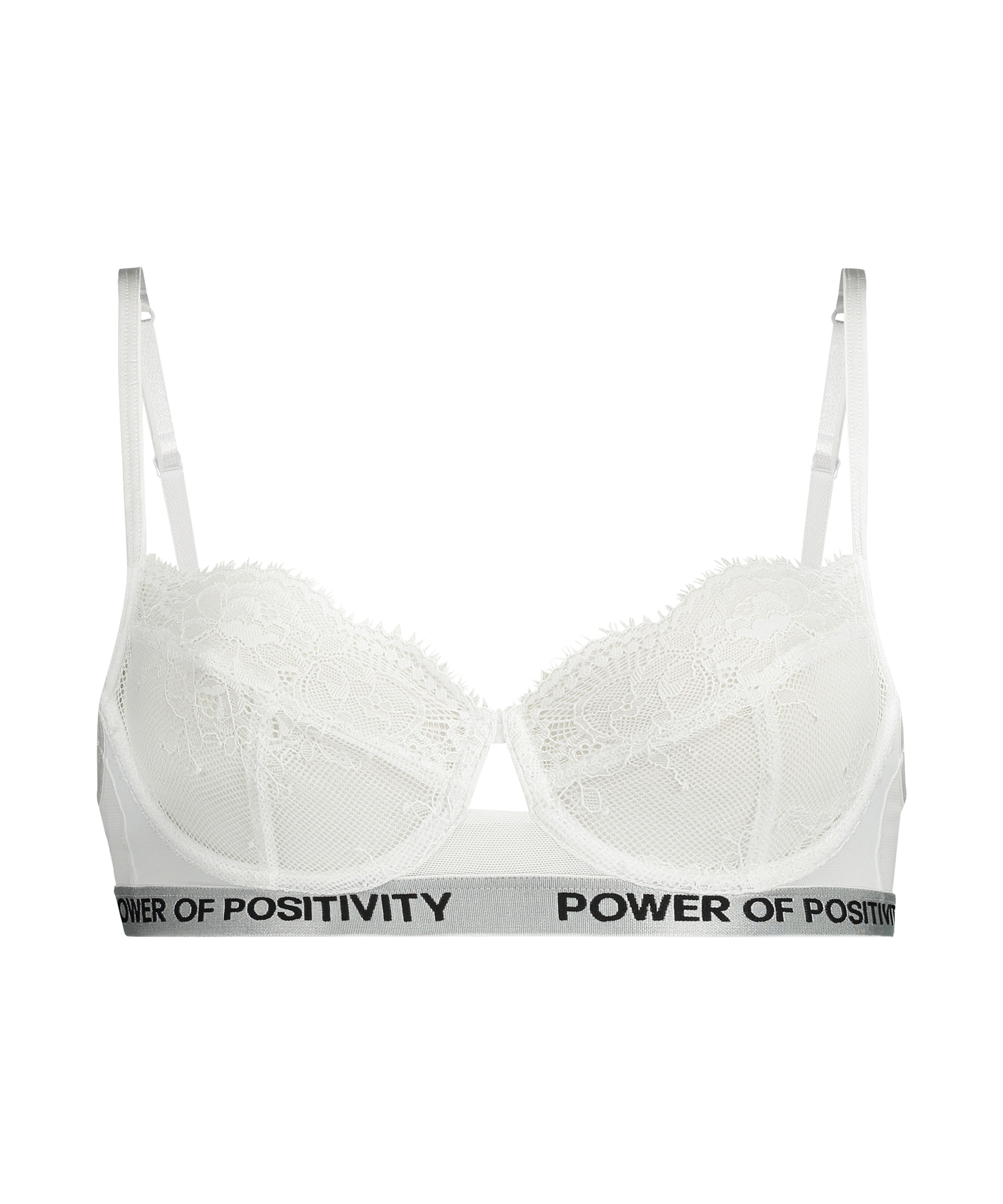 Honey Non-Padded Underwired Bra, White, main