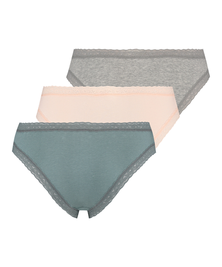 3 Pack Utopia Knickers, Green