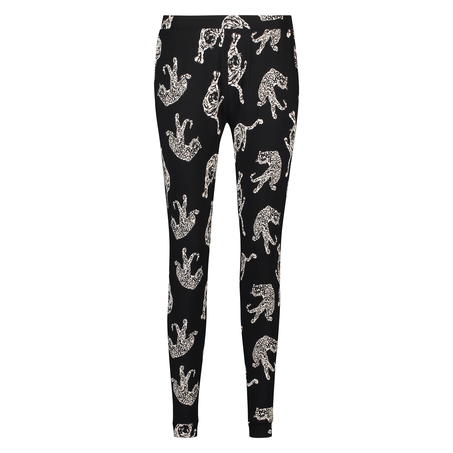 Loose-fitting Pajama Pants, Black