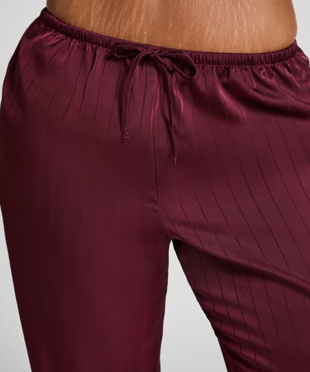 Satin Pinstripe Trousers, Purple