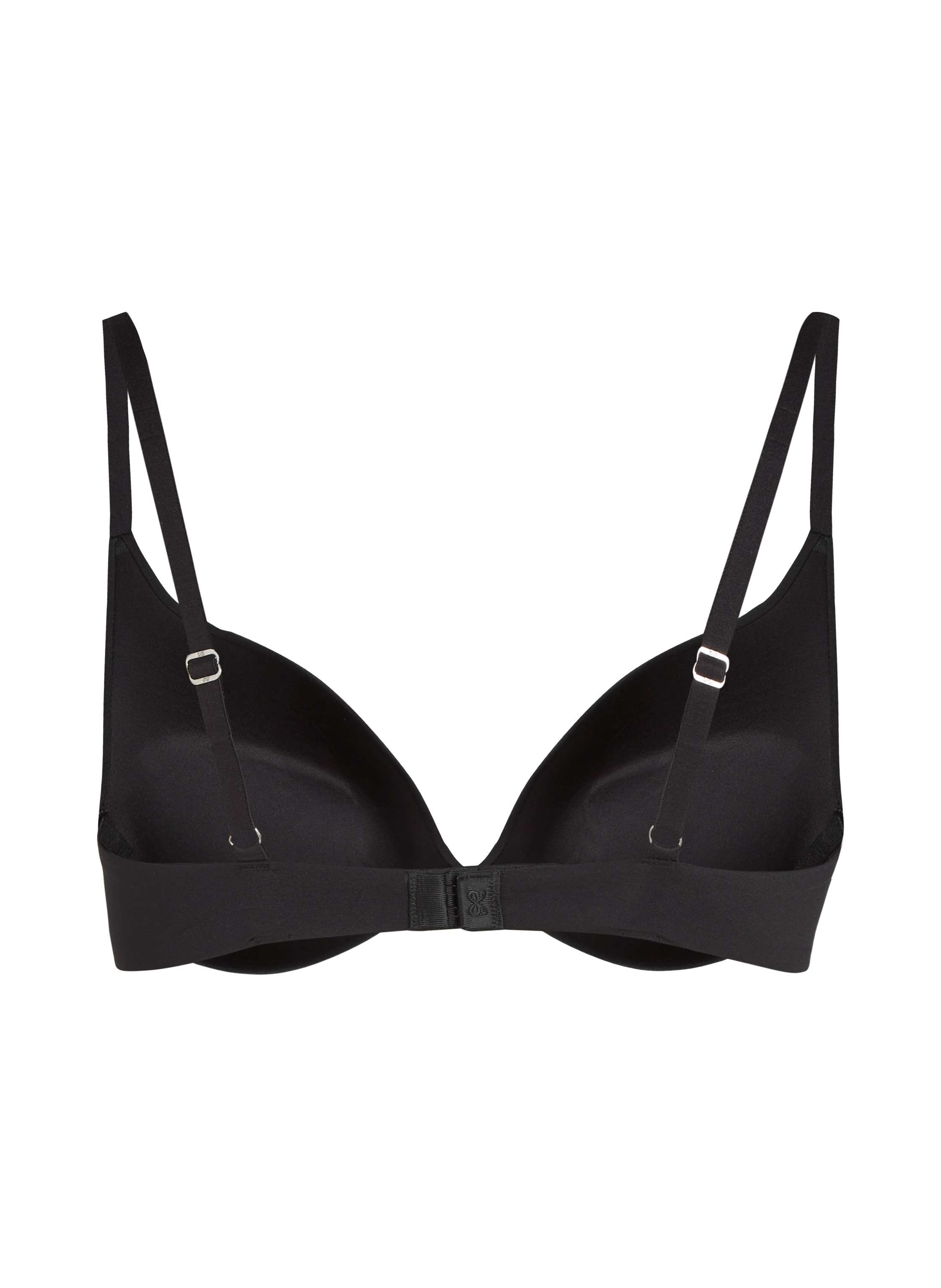 Smooth Padded Underwired Push-Up Bra, Black, main