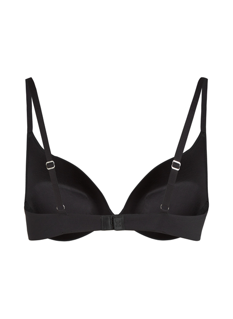 Smooth Padded Underwired Push-Up Bra, Black