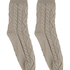1 pair of knitted socks, Beige