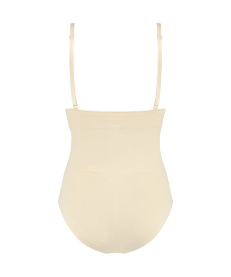 Seamless Enhancing High Waisted Knickers, Beige