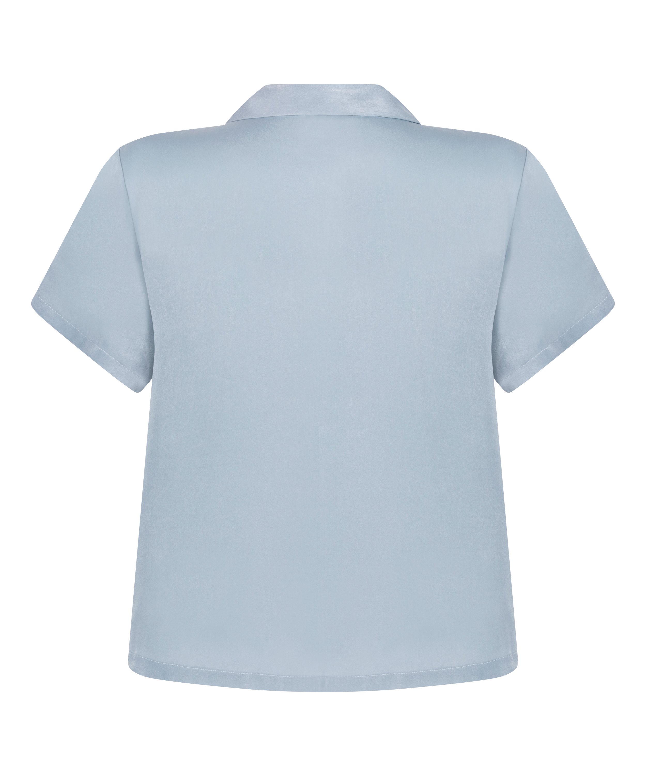 Satin Short-Sleeved Jacket, Blue, main