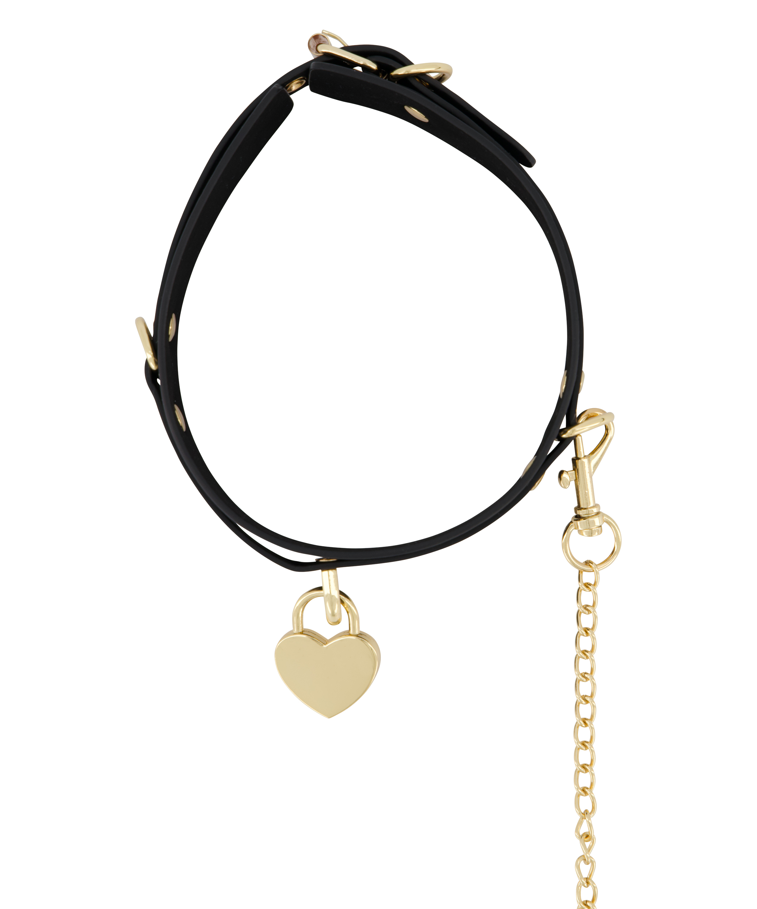 Private Choker Leash, Black, main