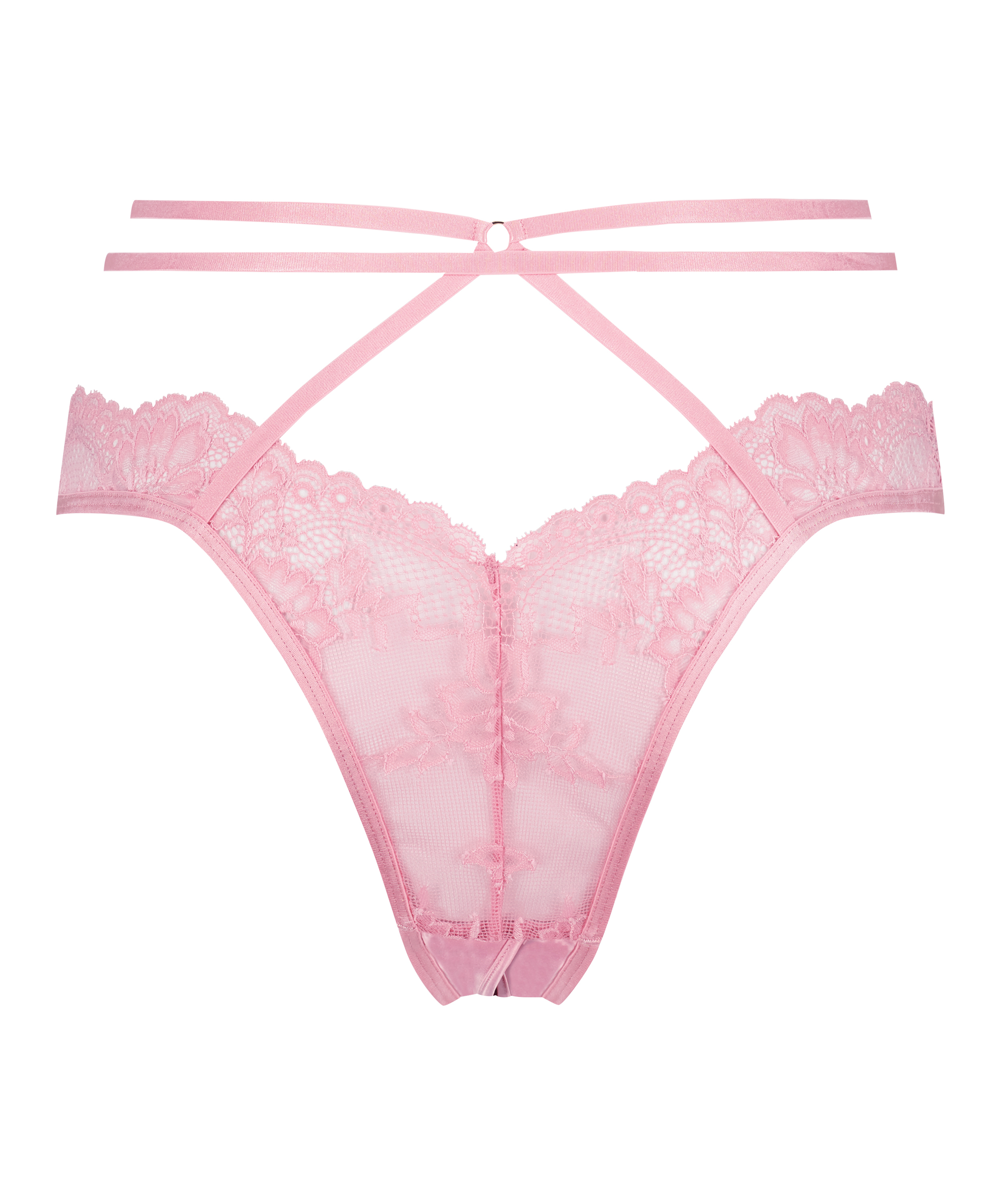 Roxanne Open Crotch Brazilian, Pink, main