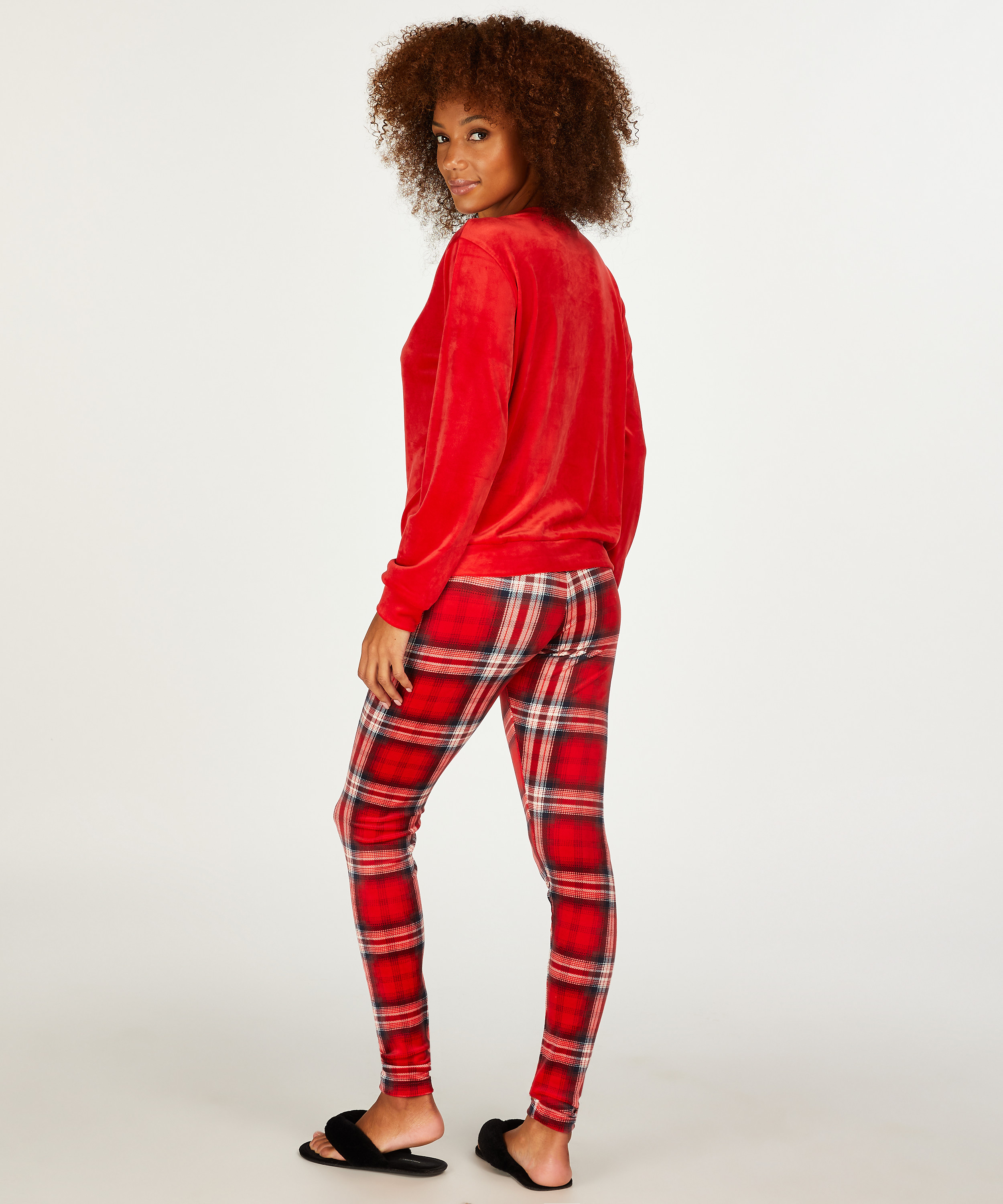 Pyjamaset with Bag, Red, main