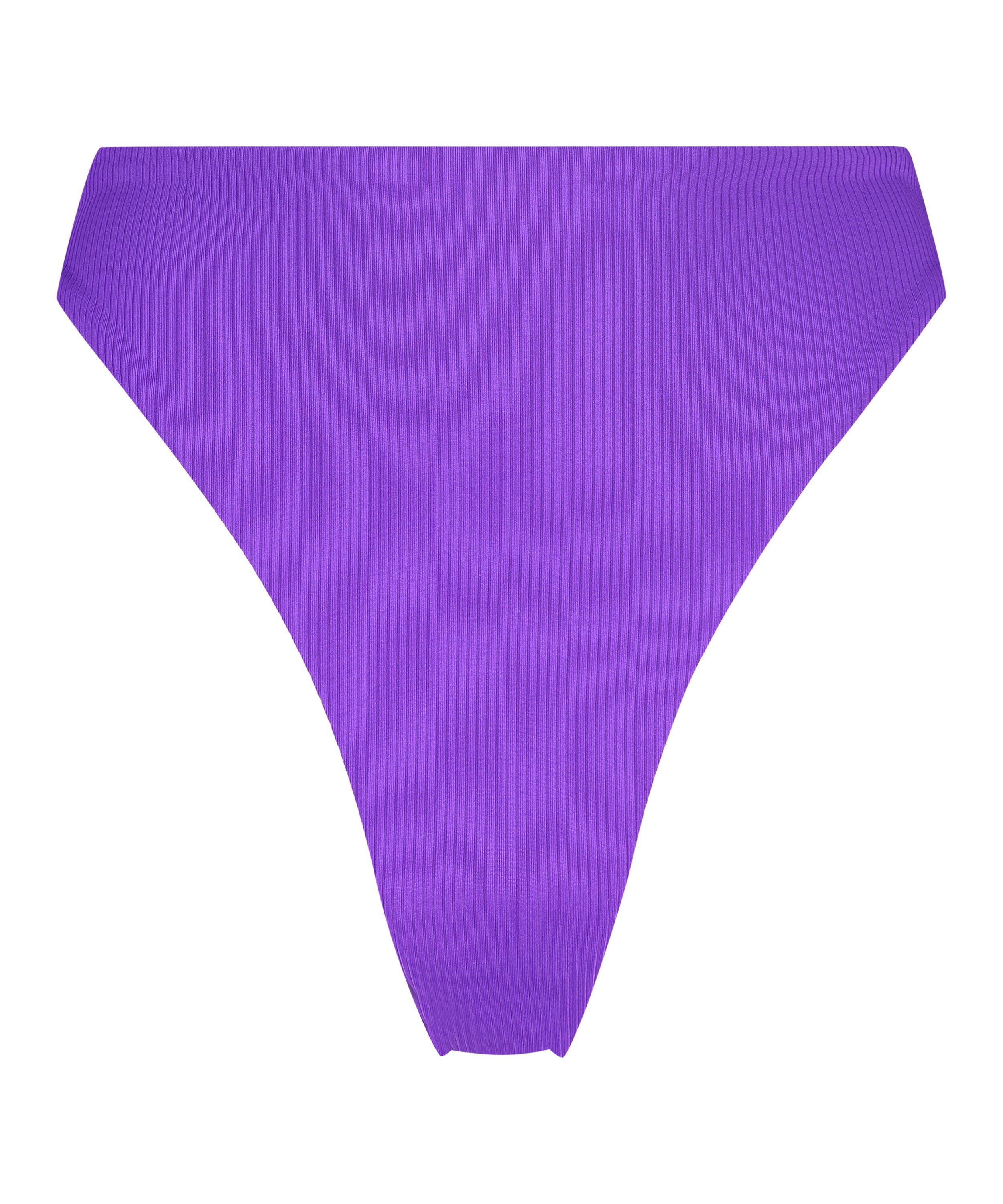 Eclipse High-Leg Bikini Bottoms, Purple