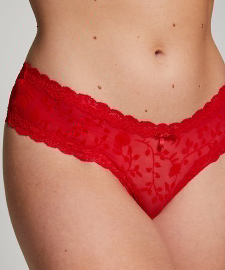 V-shape Mesh Brazilian, Red