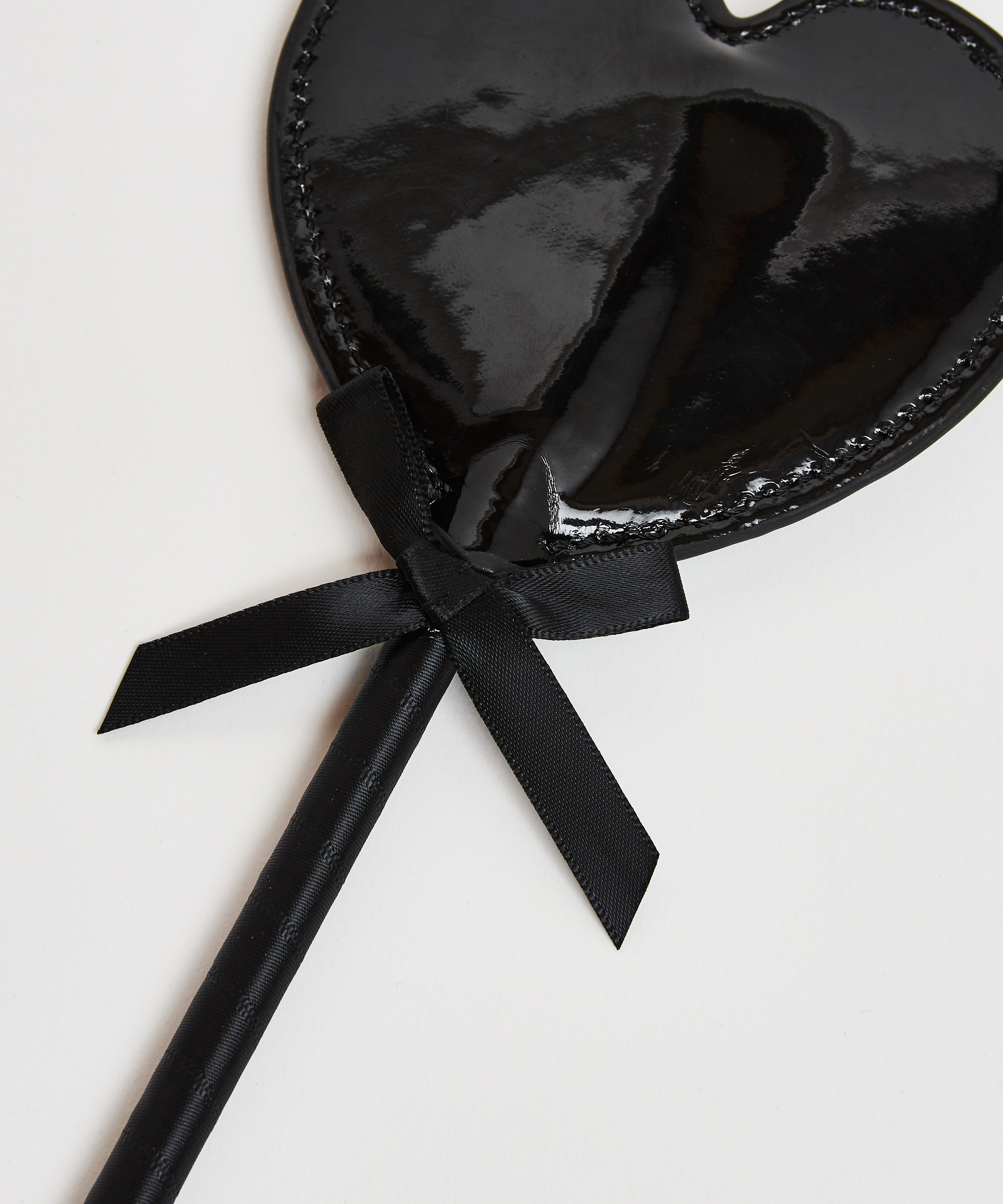 Leather-look private whip, Black, main