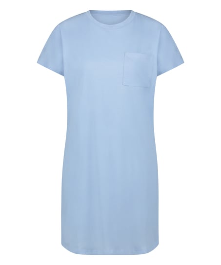 Round Neck Nightshirt, Blue