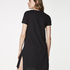 Round Neck Nightshirt, Black