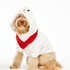 Dog's Fleece Onesie, White