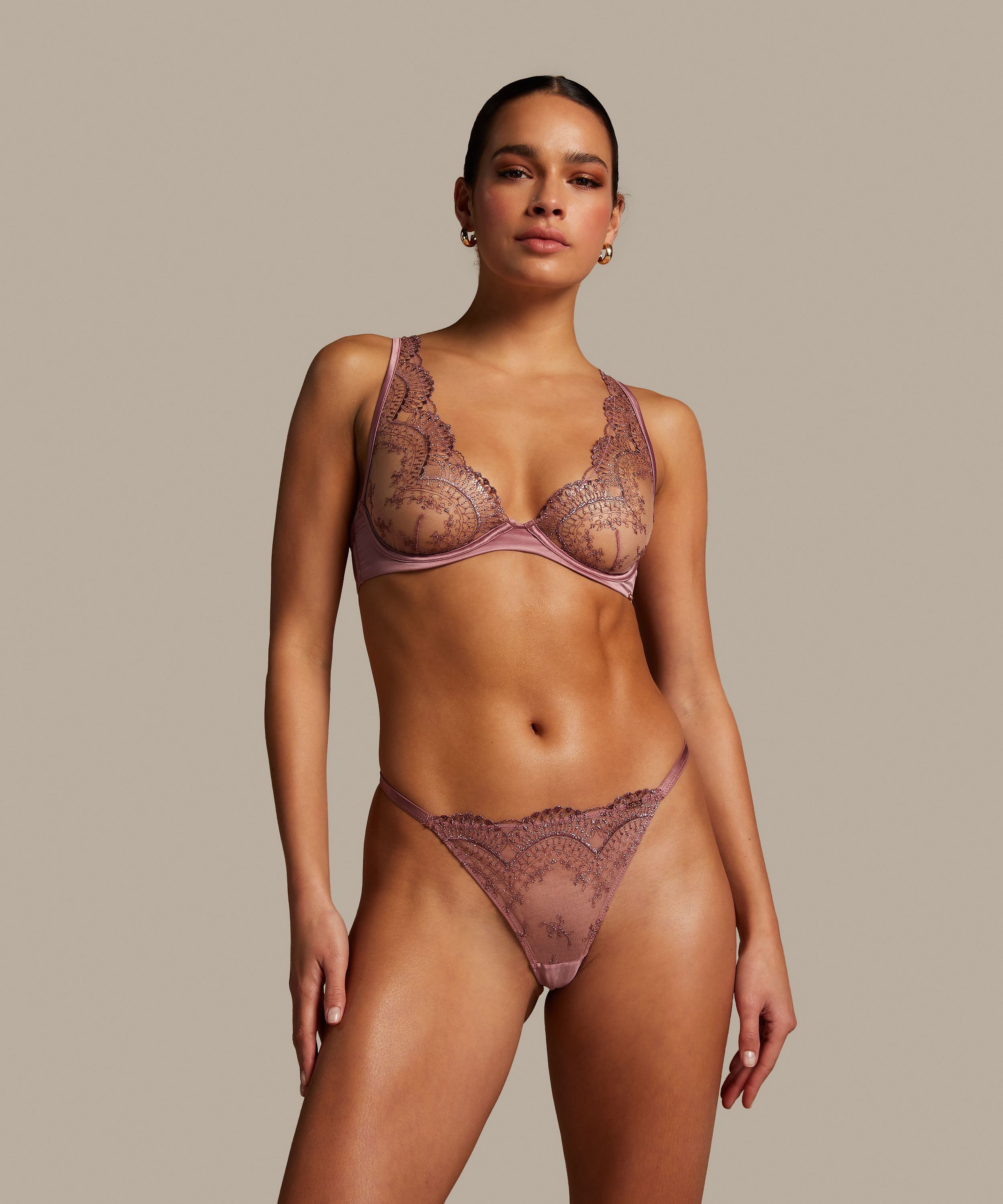 Christine Non-Padded Underwired Bra, Pink, main