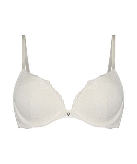 Marine Padded Underwired Push-Up Bra, White