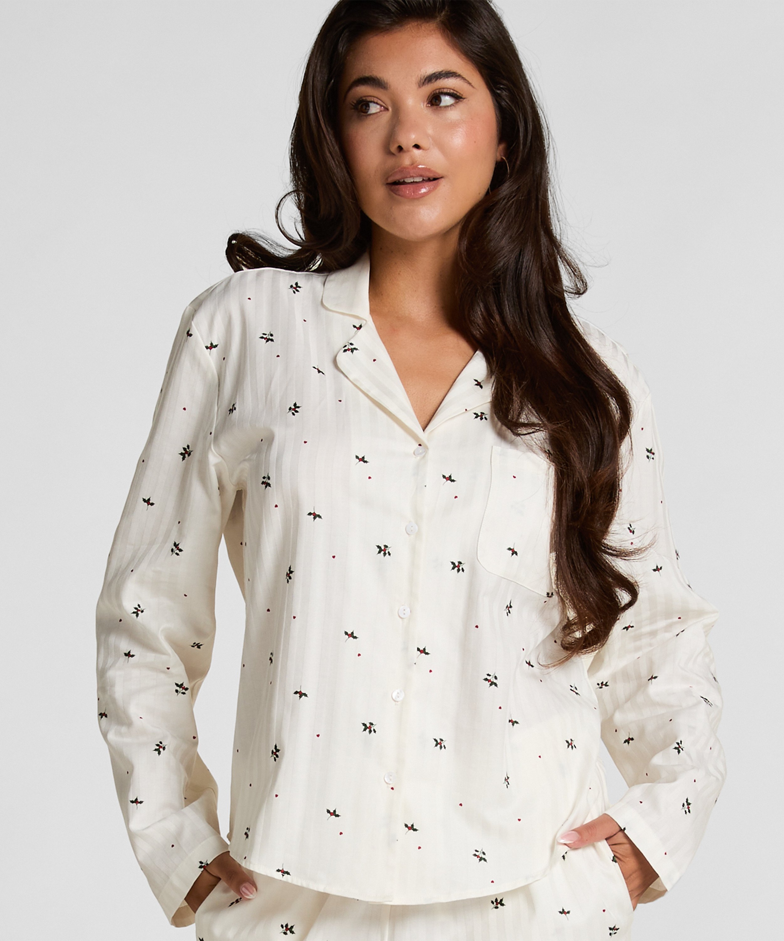 Jacquard Jacket Longsleeve, White, main