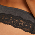 Cotton boxer thong, Grey