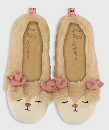 Ballerina slippers, Beige