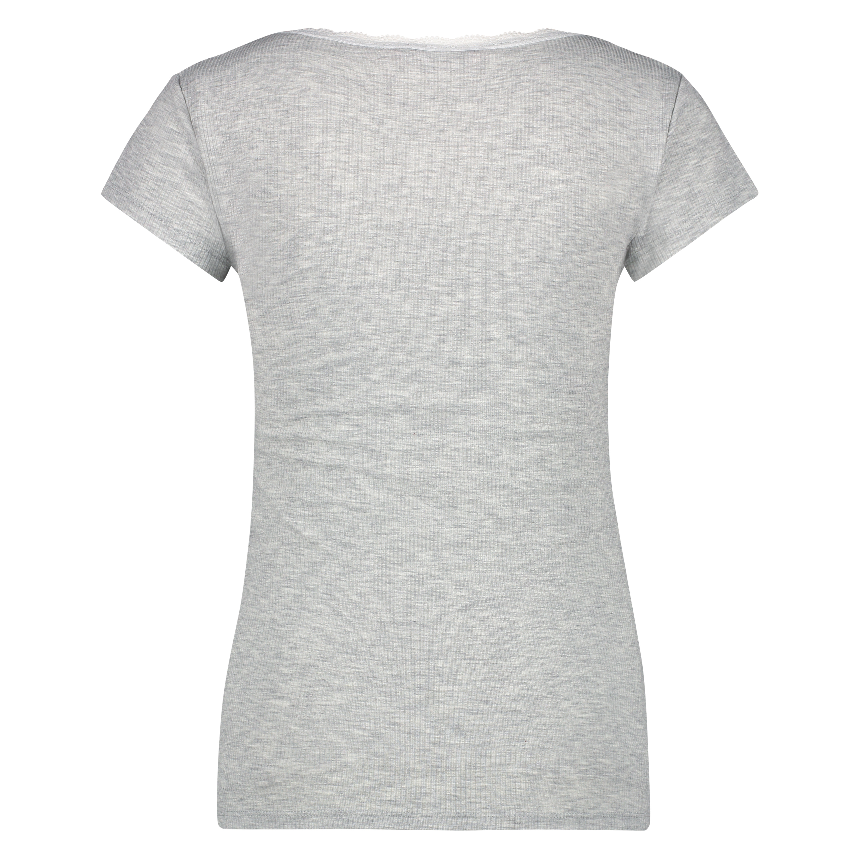 Top Rib V-Neck, Grey, main