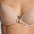 Plunge Padded Underwired Bra, Beige