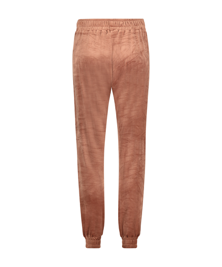 Tall Velours Jogging Bottoms, Pink