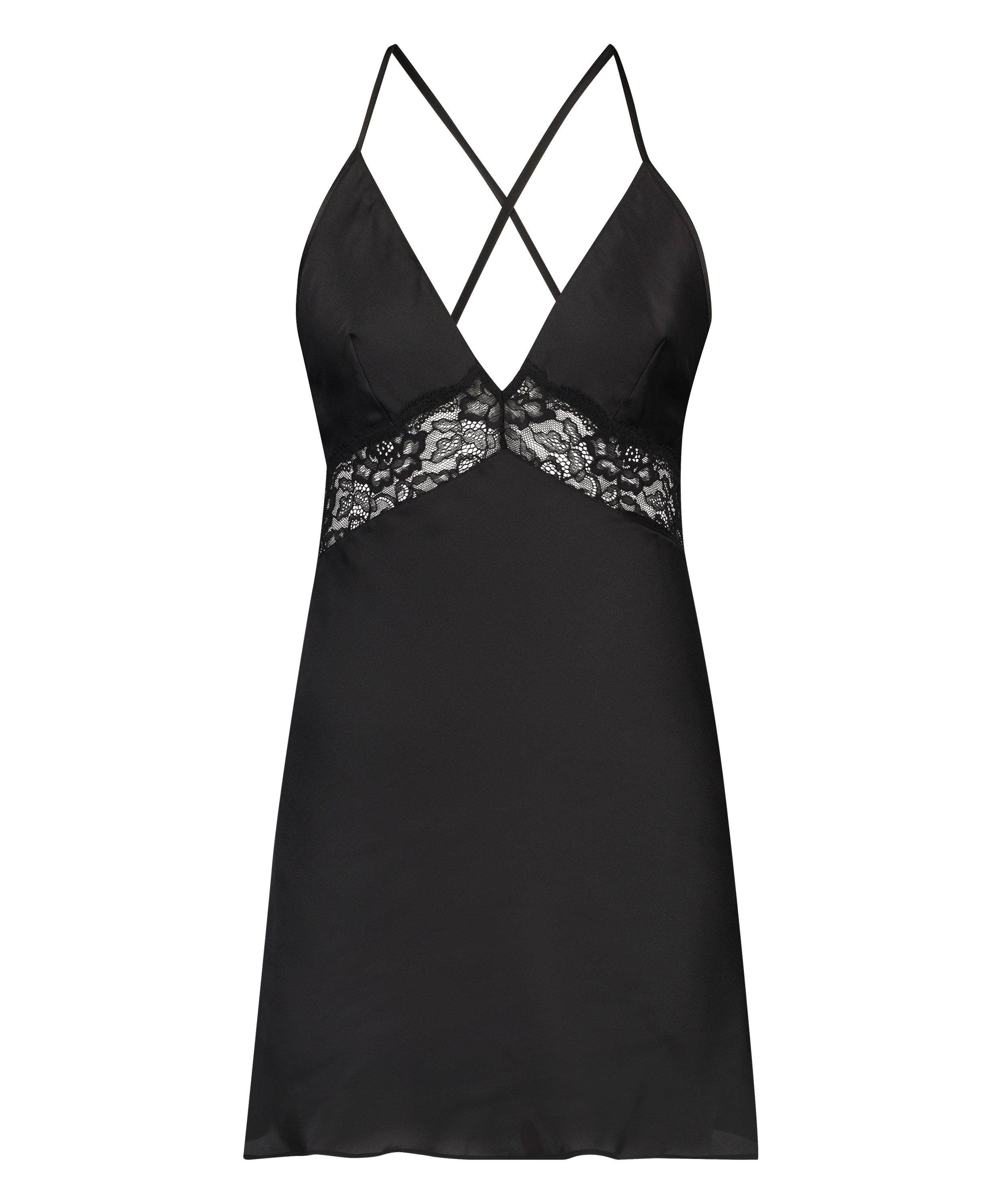 Nina Slip Dress, Black, main
