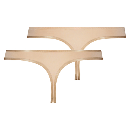 2 Angie Thongs, Beige