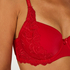Diva padded underwired bra, Red