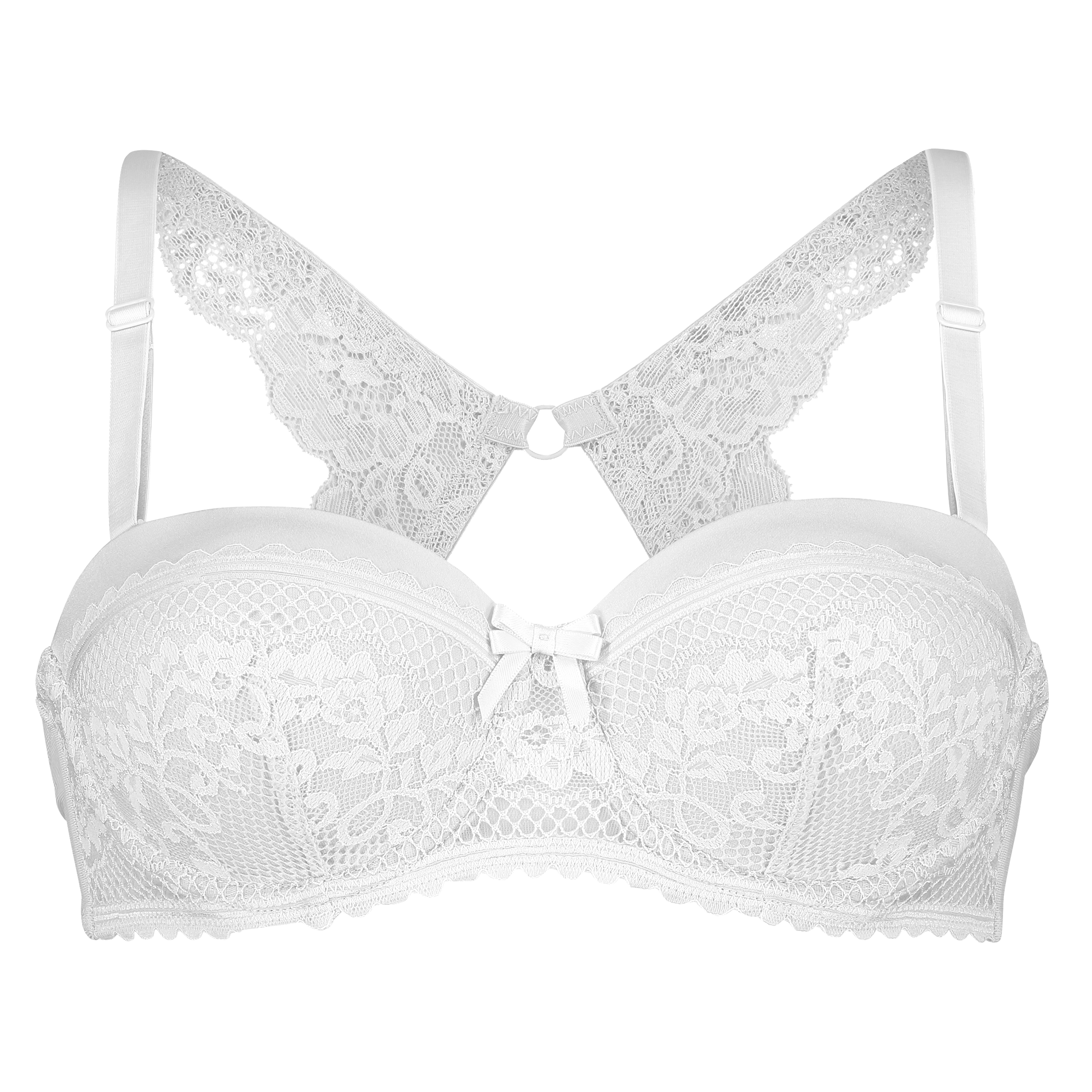 Lace Back Detail, White, main