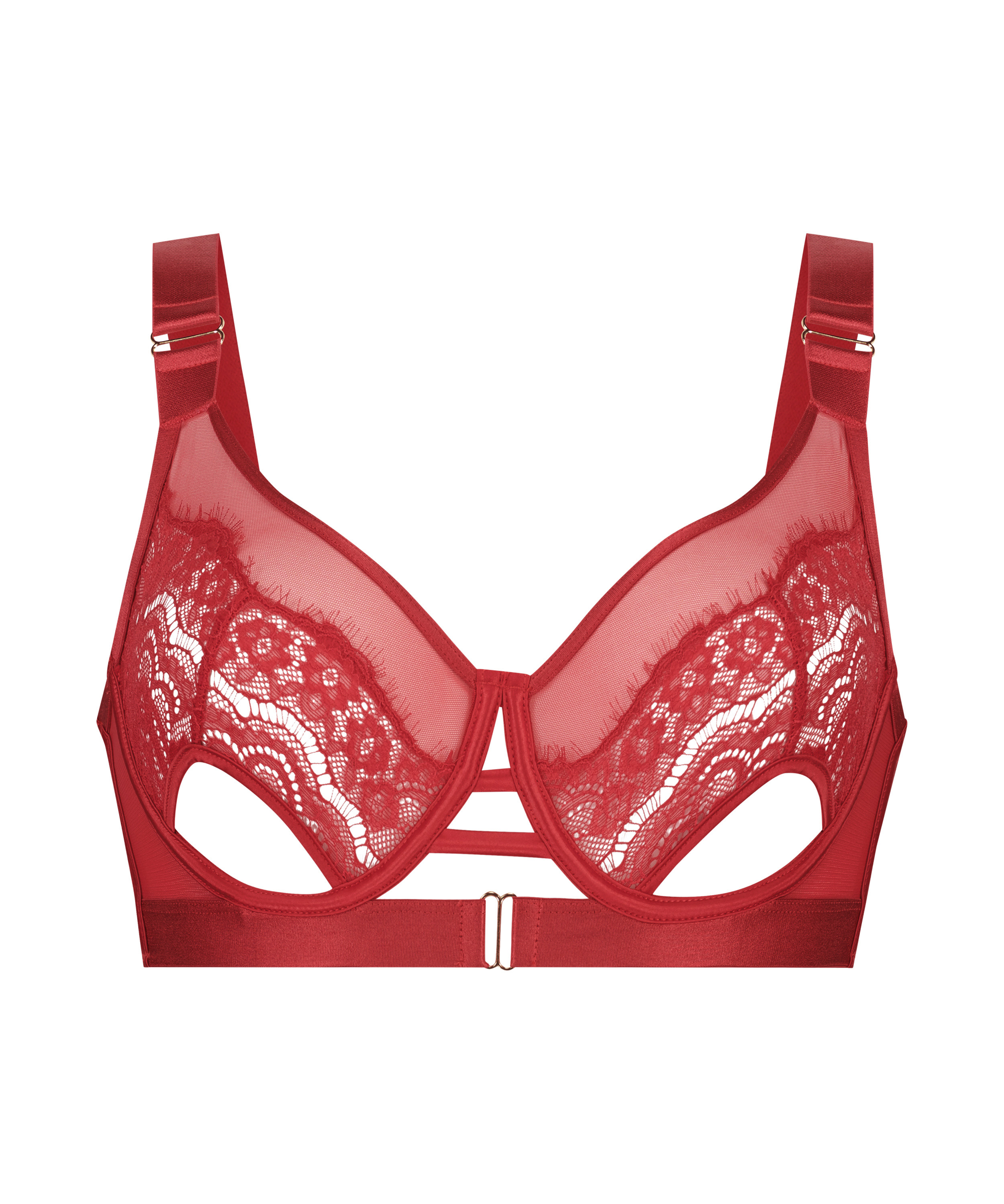 Aurelia Non-Padded Underwired Bra, Red, main