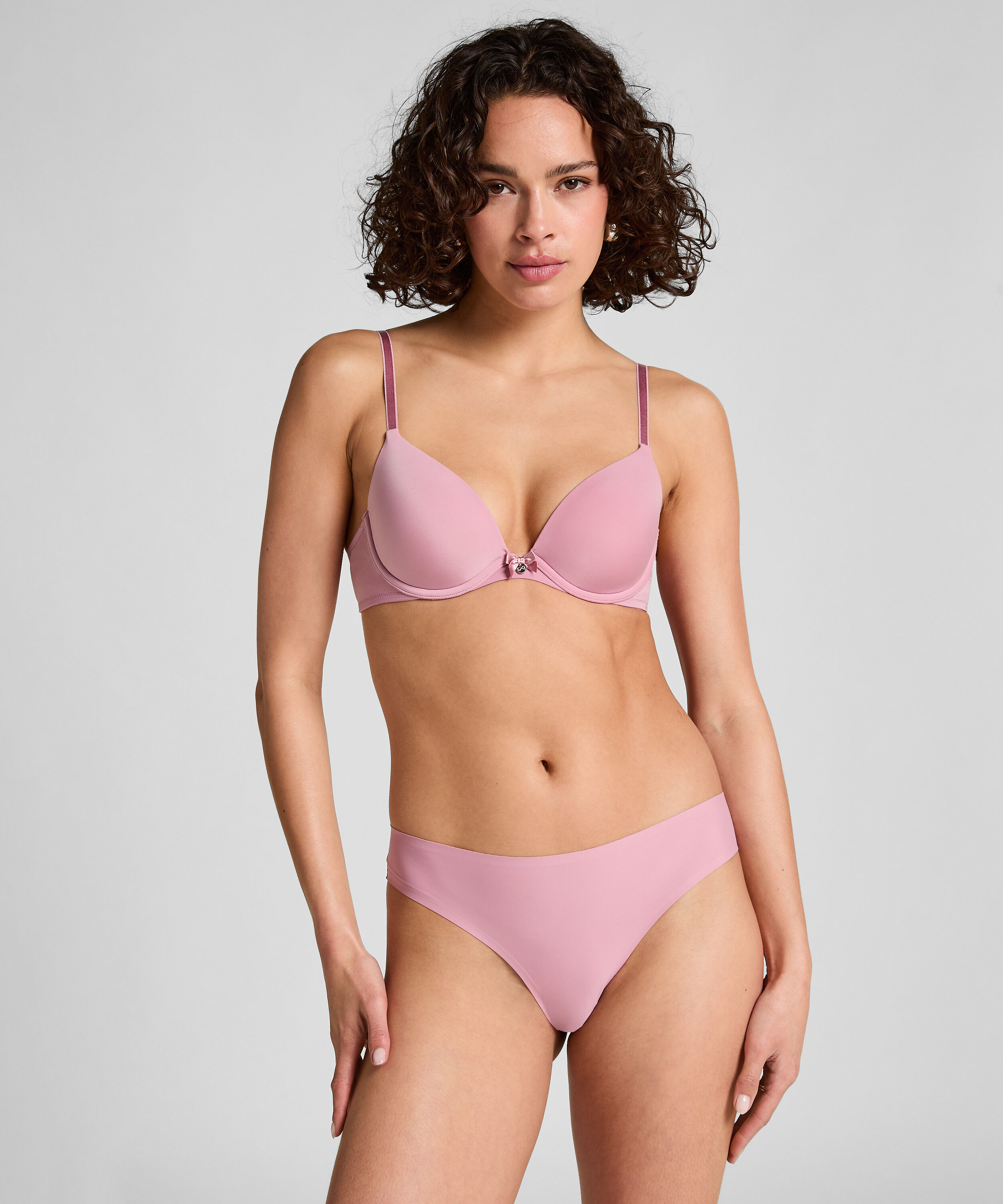 Invisible Lace Back Brazilian, Pink Invisible Lace Back Brazilian, Pink