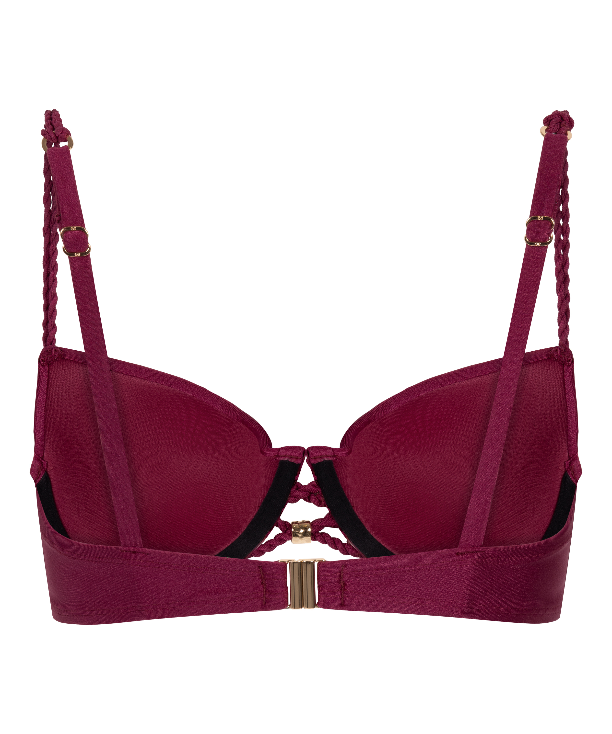 Marrakech Padded Underwired Bikini Top, Red, main