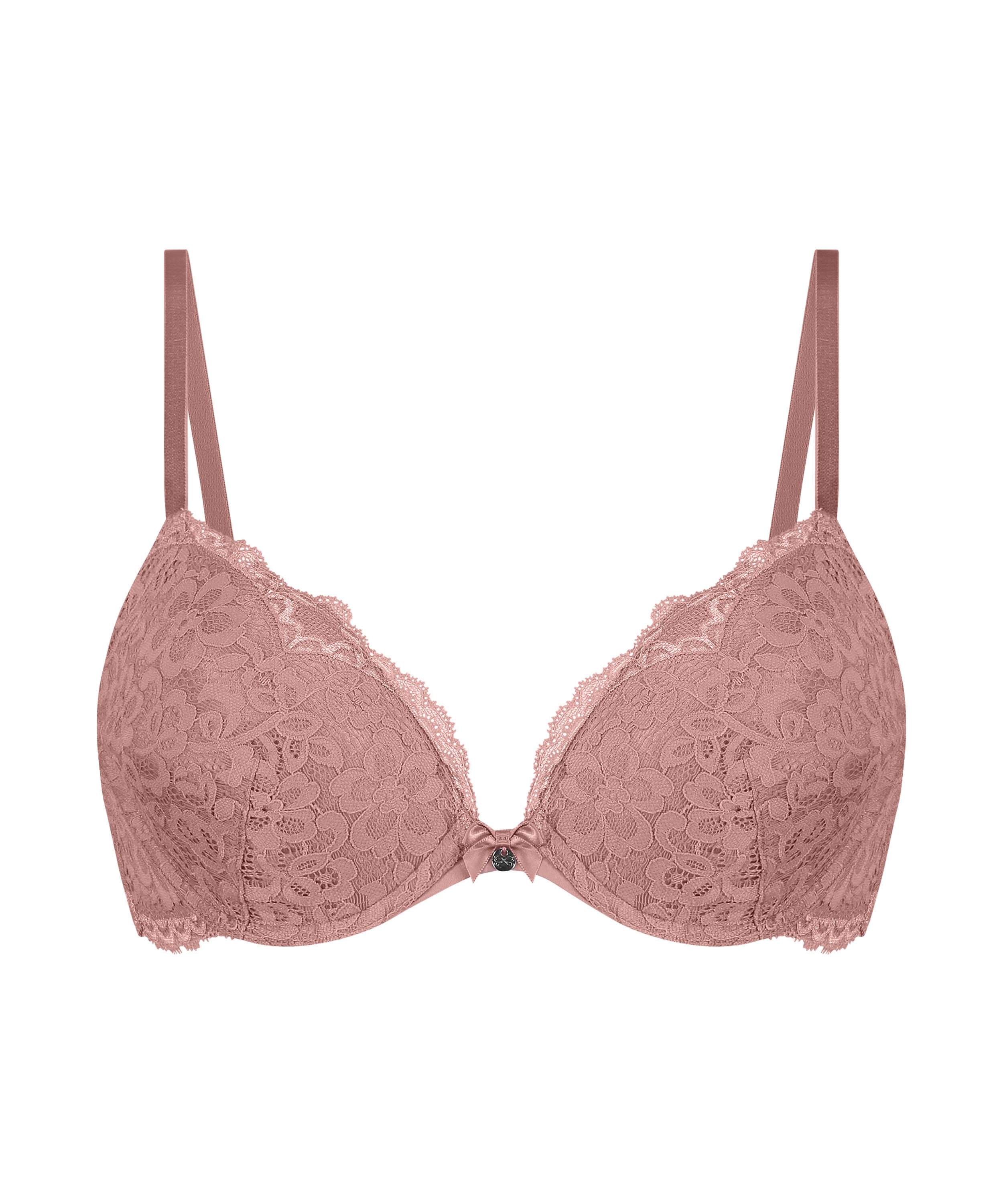 Marine Padded Underwired Push-Up Bra, Pink