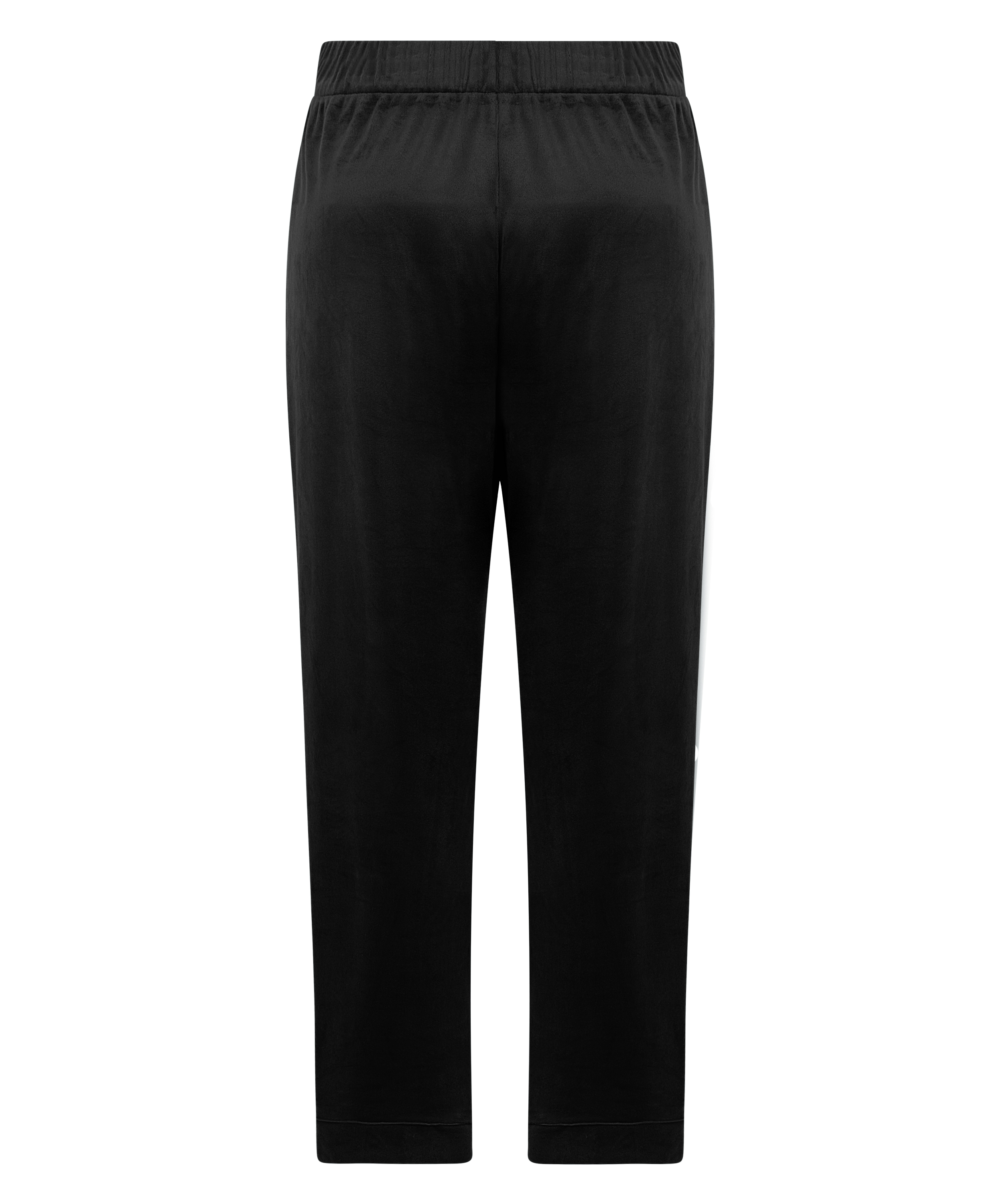Velvet Pyjama Pants, Black, main