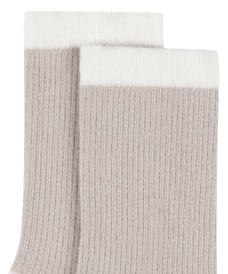 Modal Crew Socks, Beige