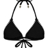 Kenya Triangle Bikini Top, Black