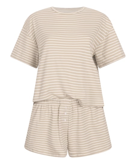 Pyjamaset Jersey, Beige