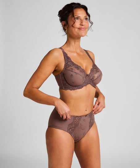 Diva High Knickers, Brown