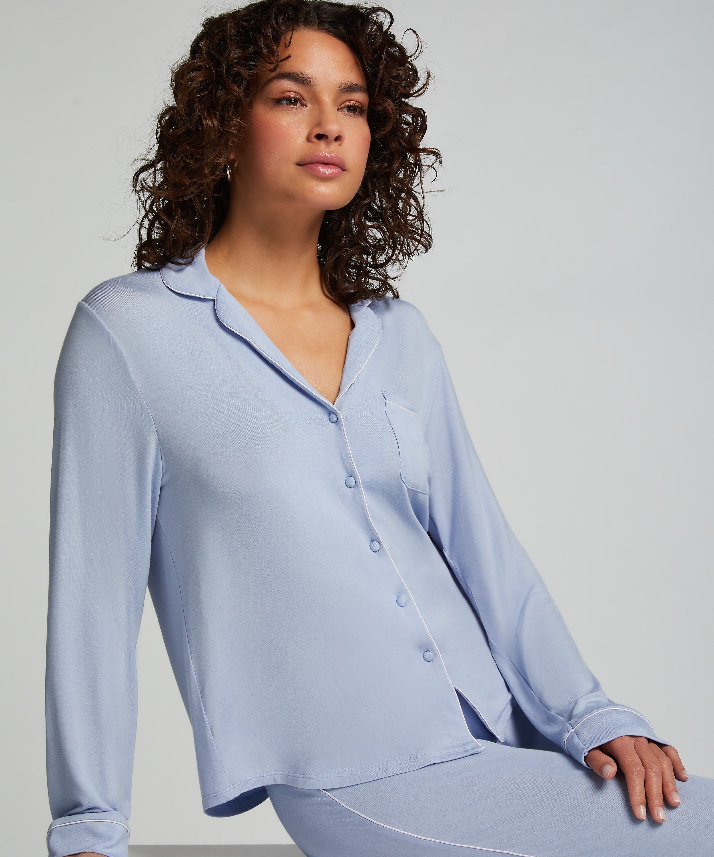 Essential Jersey Long-Sleeved Jacket, Blue
