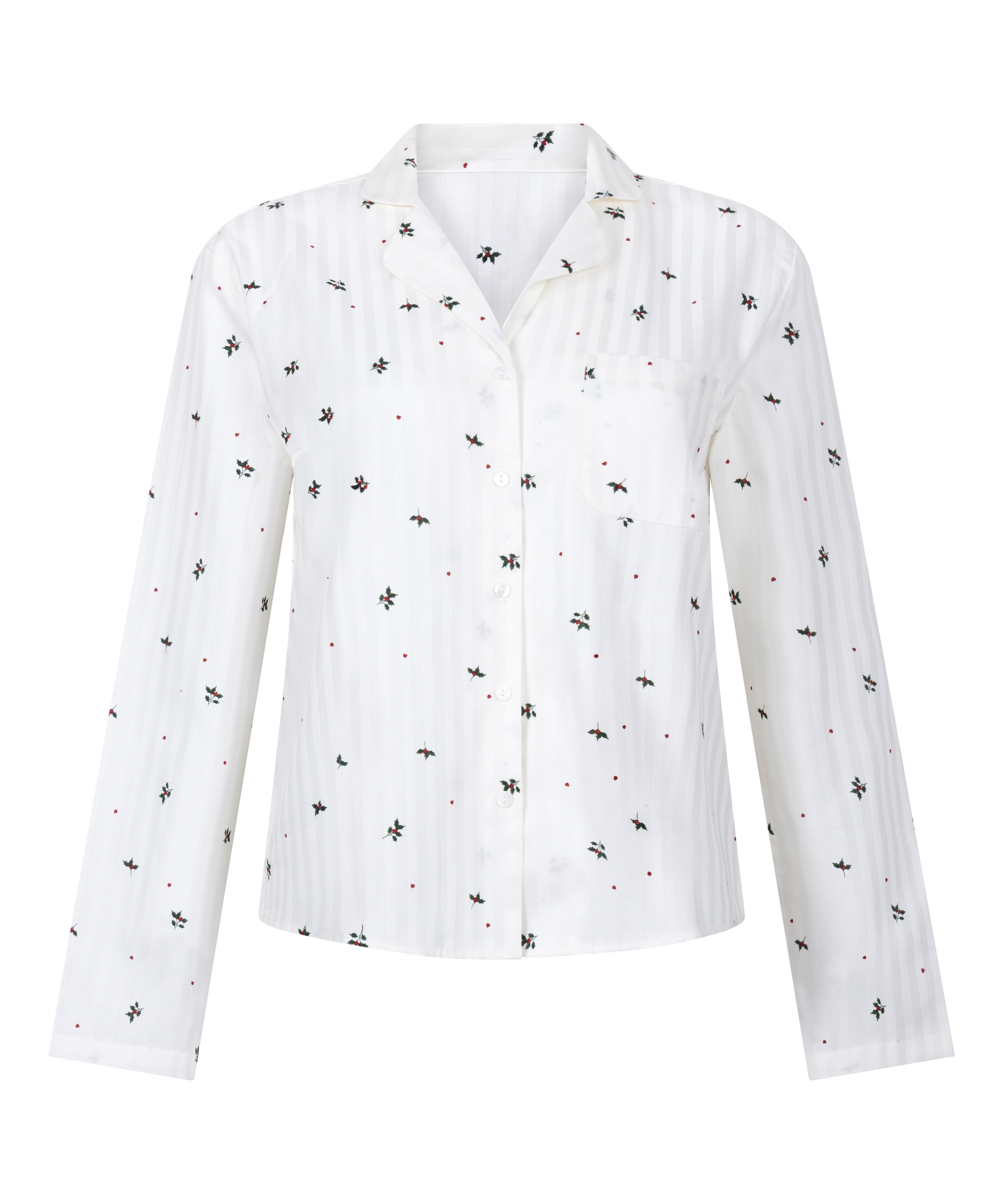 Jacquard Jacket Longsleeve, White, main